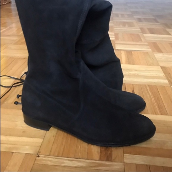 Lowland black suede over the knee boots - Picture 3 of 6